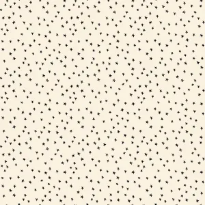 1/2 Yard - Starry Mini  Natural - Black Stars - RS4110 21 - Ruby Star Society - Alexia Abegg - Quilting Cotton - Starry Starry