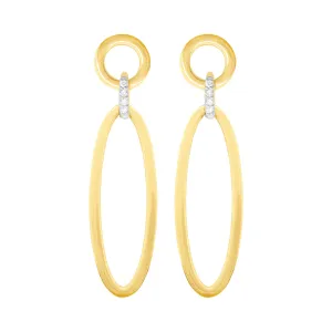 14K GOLD DIAMOND CARLY EARRINGS