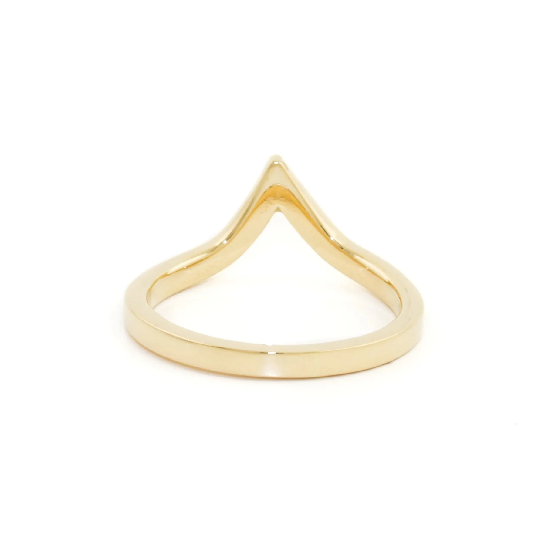 14K Gold x  2mm V-Tiara Band