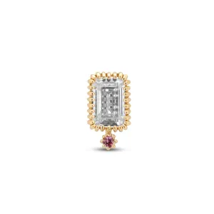 14kt Gold Threadless Attachment - Ruby