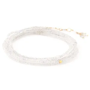 18K Yellow Gold Moonstone Wrap Bracelet