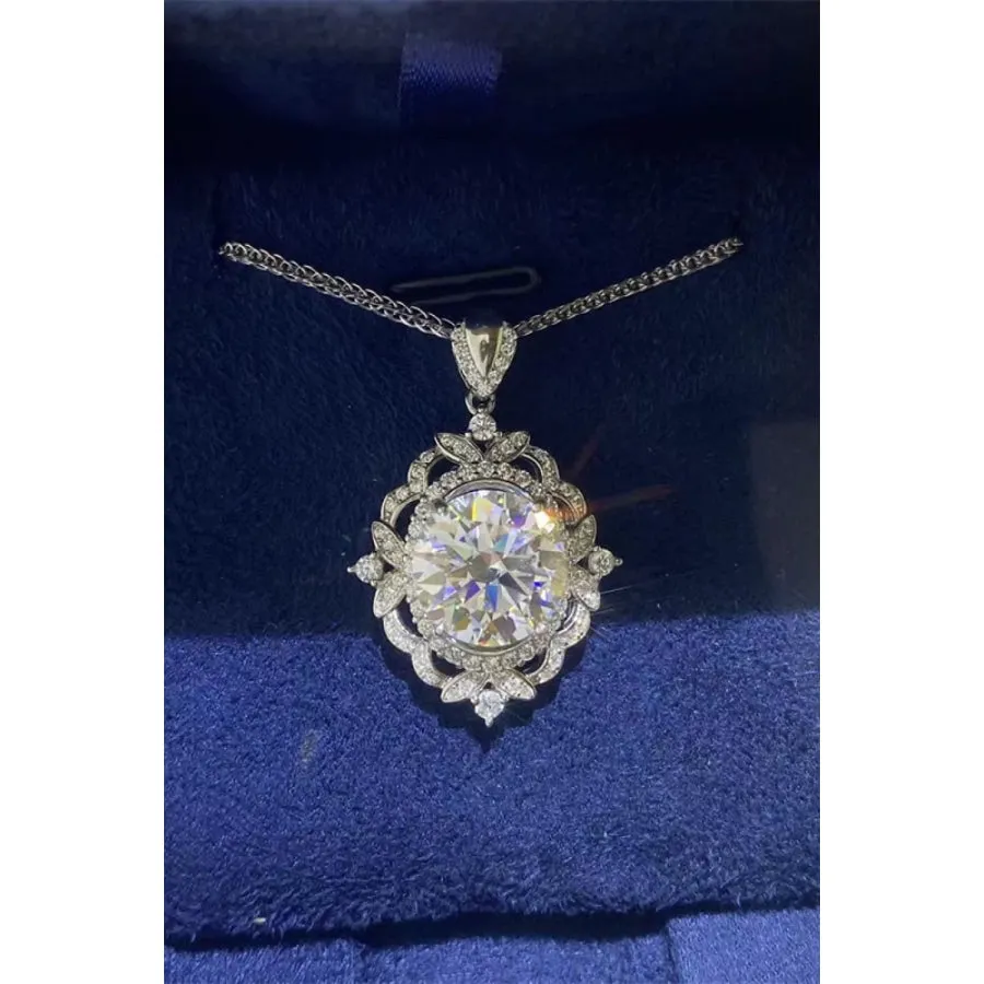 5 Carat Moissanite 925 Sterling Silver Necklace