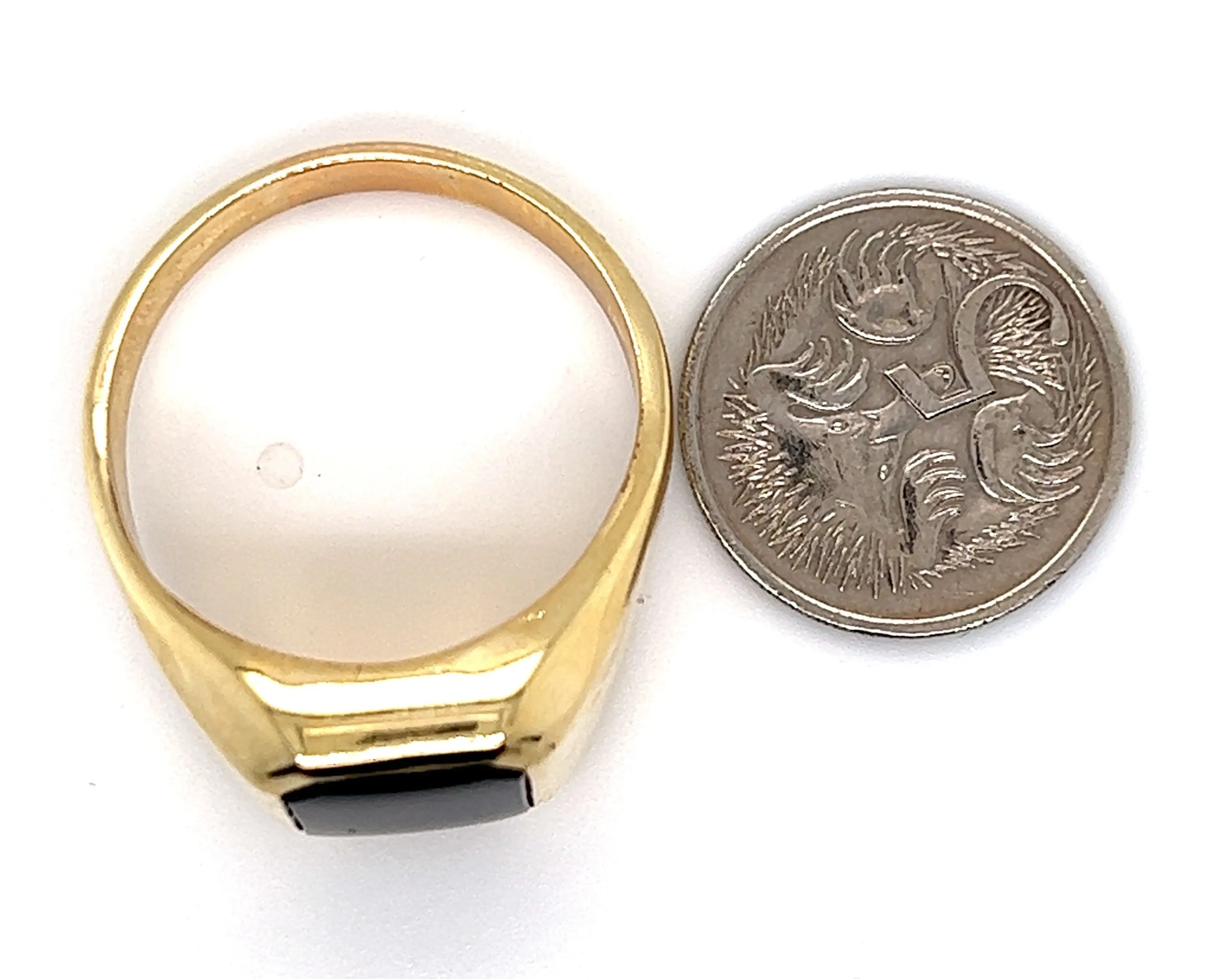 9ct Yellow Gold Onyx Signet Ring