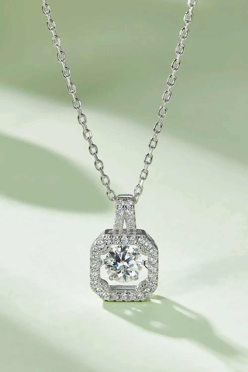 Adored Moissanite 925 Sterling Silver Necklace