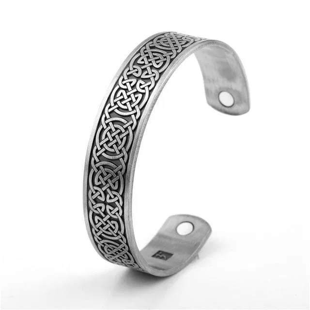 Antique Celtic Cuff Bangle - Luck Knot