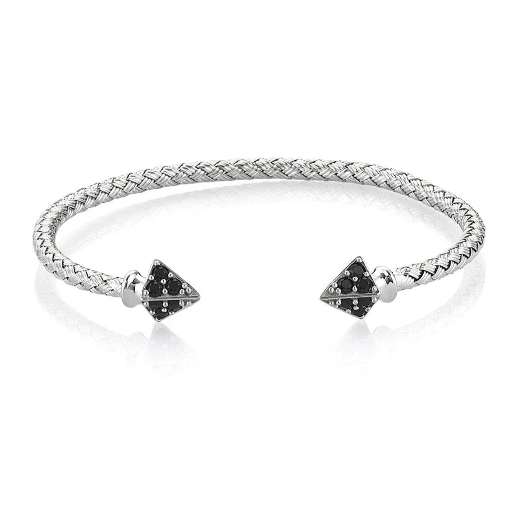 Arrow Cuff Bracelet - Silver