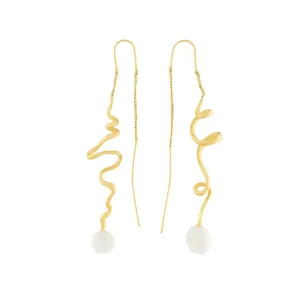 Audrey Organic Chain Earring Gold Plating