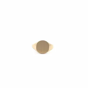 Baikalla™ 14k Yellow Gold Brushed Signet Ring