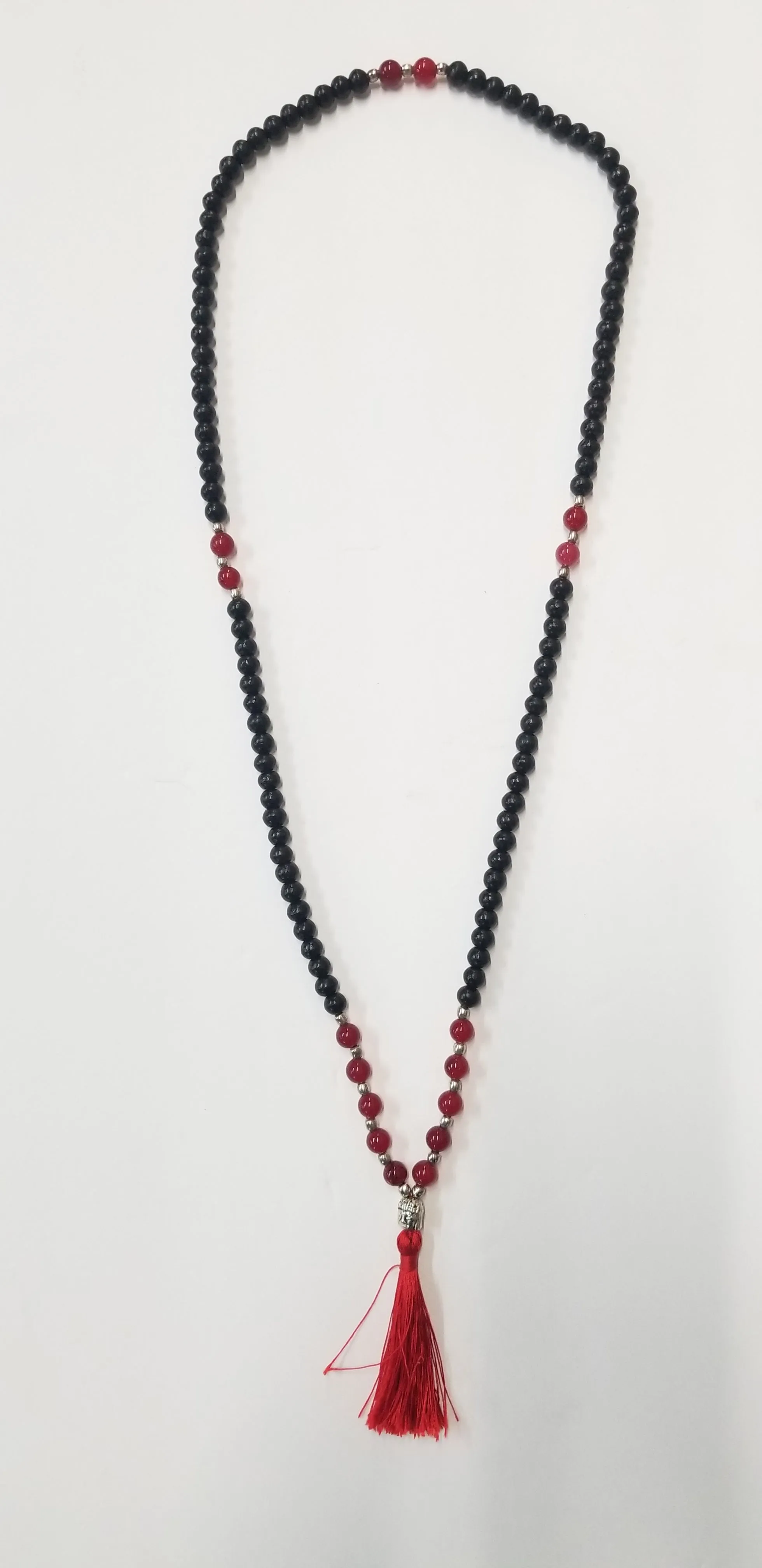 Beaded Tassel Mala Onyx