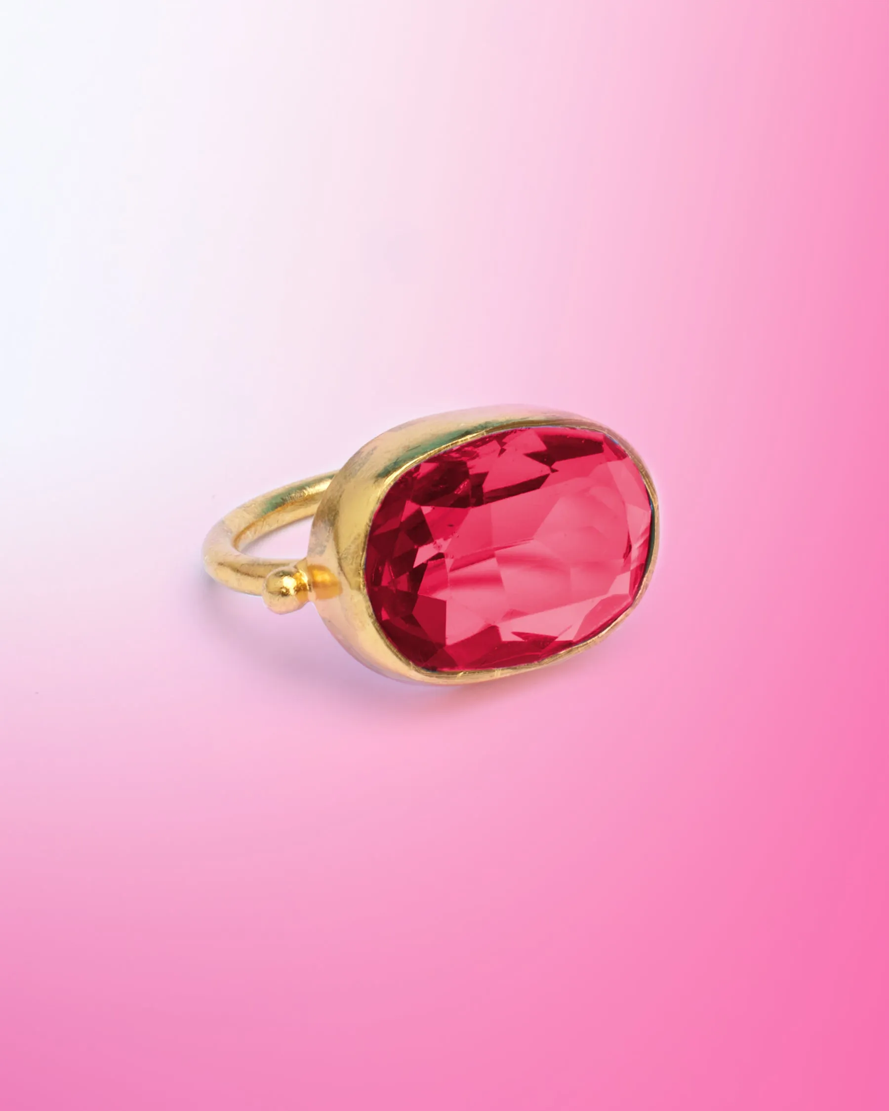 Bettina Ring in Ruby Red