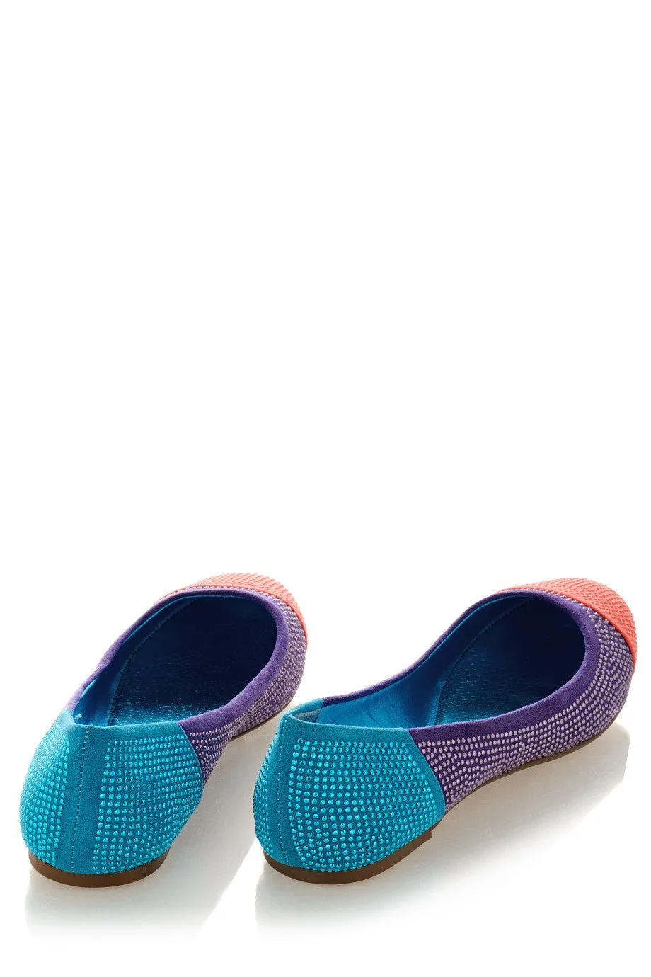 BLINK AUGUSTA Multi Color Studded Ballerinas