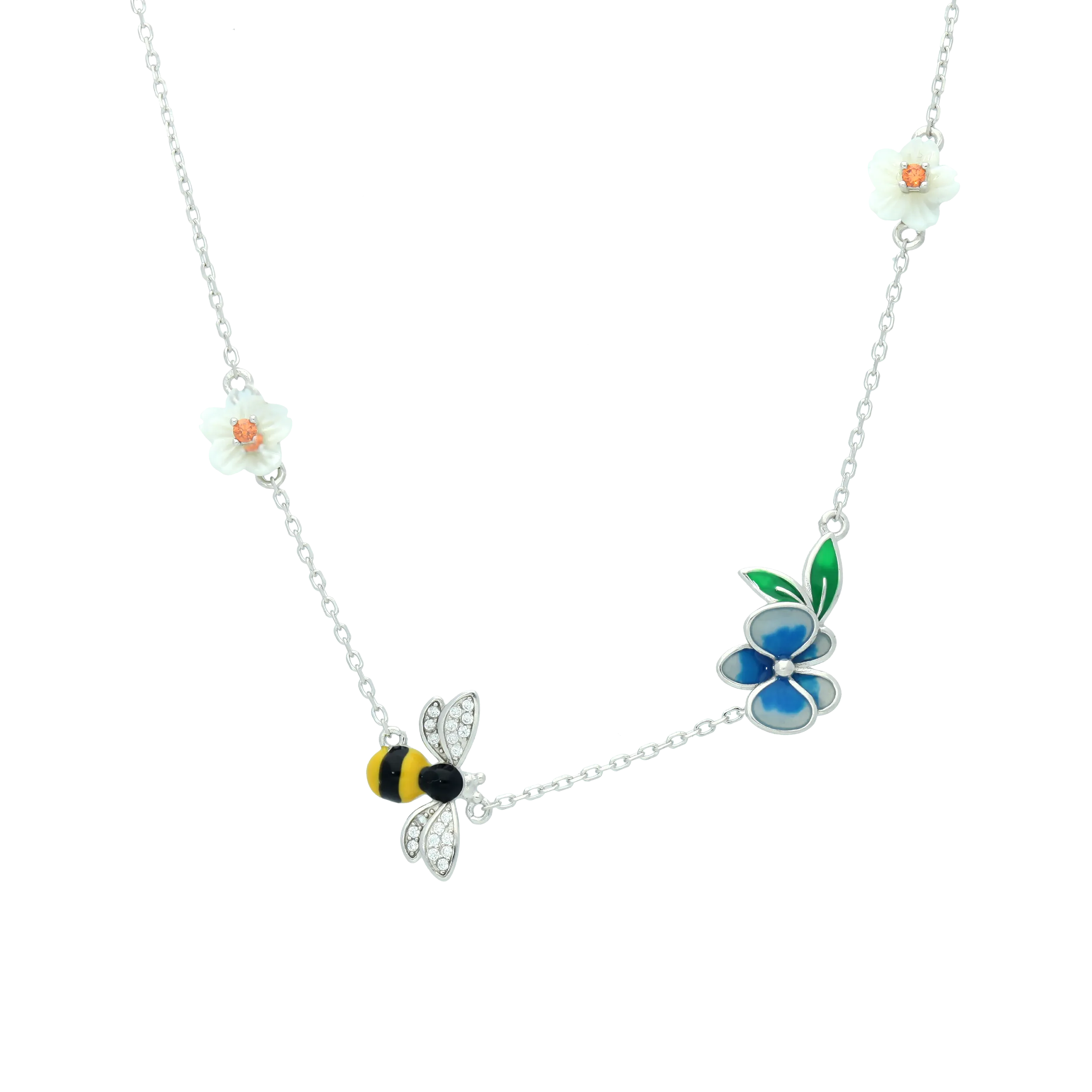 Blooming Blue Necklace