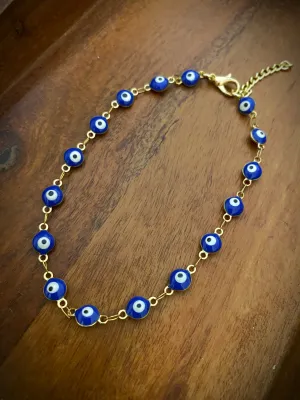 Blue Evil Eye Anklet