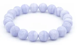 Blue Lace Agate Natural Gemstone Bracelet