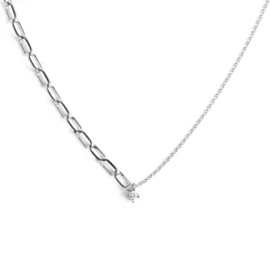 Chic Spark Silver Necklace