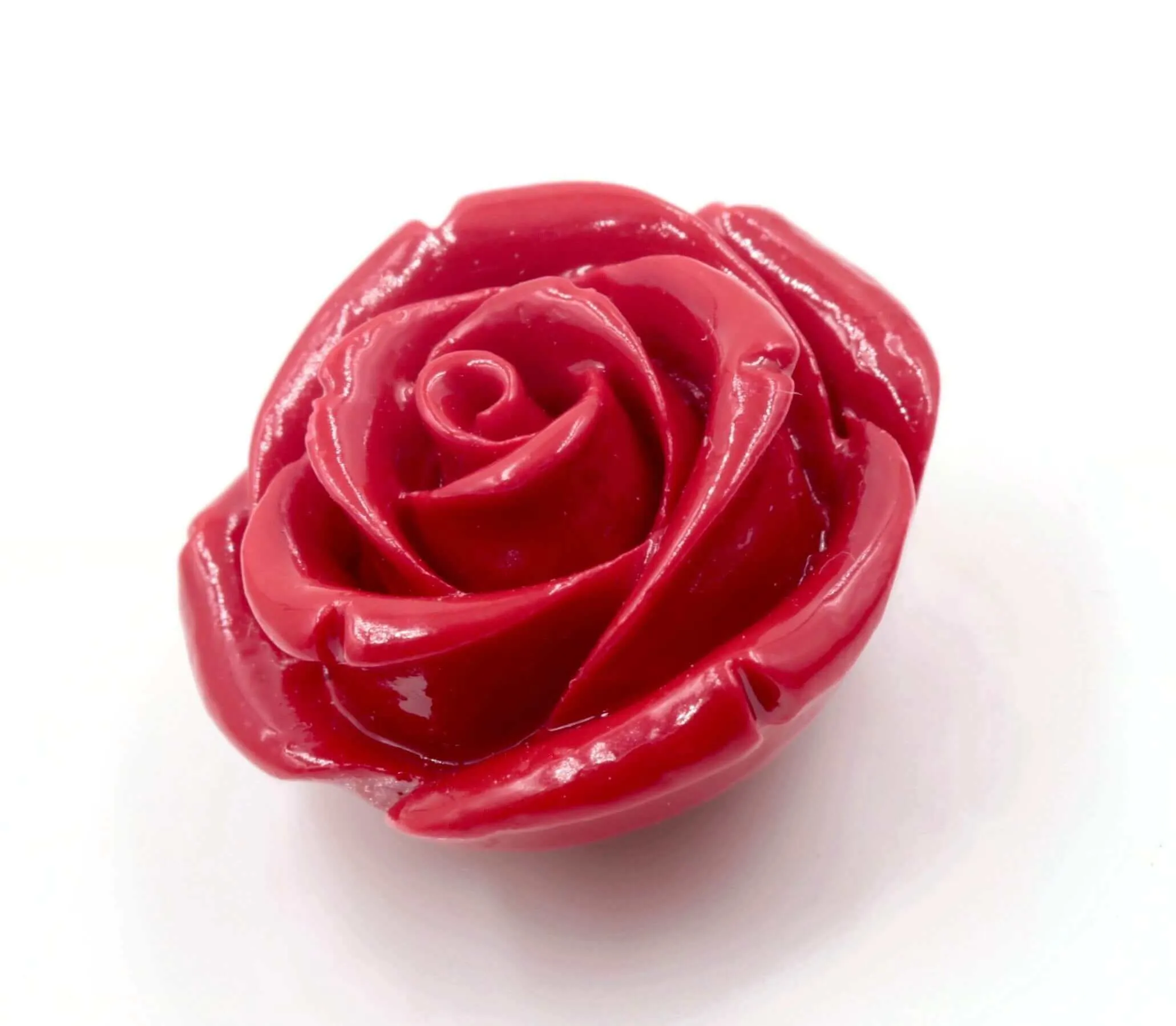 Composite Coral Flower Rose Resin Coral Red Flower Mount Orange Flower Post Loose Gemstone Resin Coral Flower 25mm DIY Jewelry Supplies SKU:114164