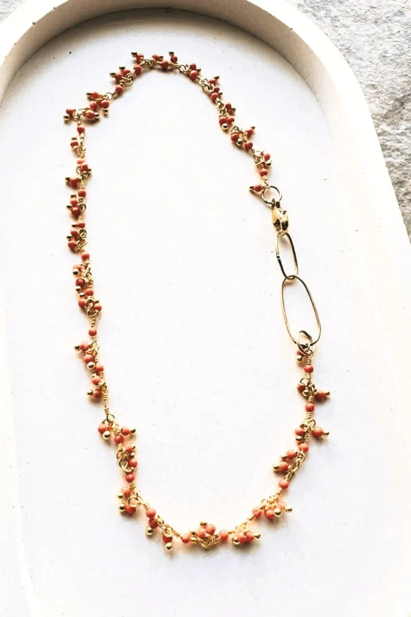 Coral Anklet