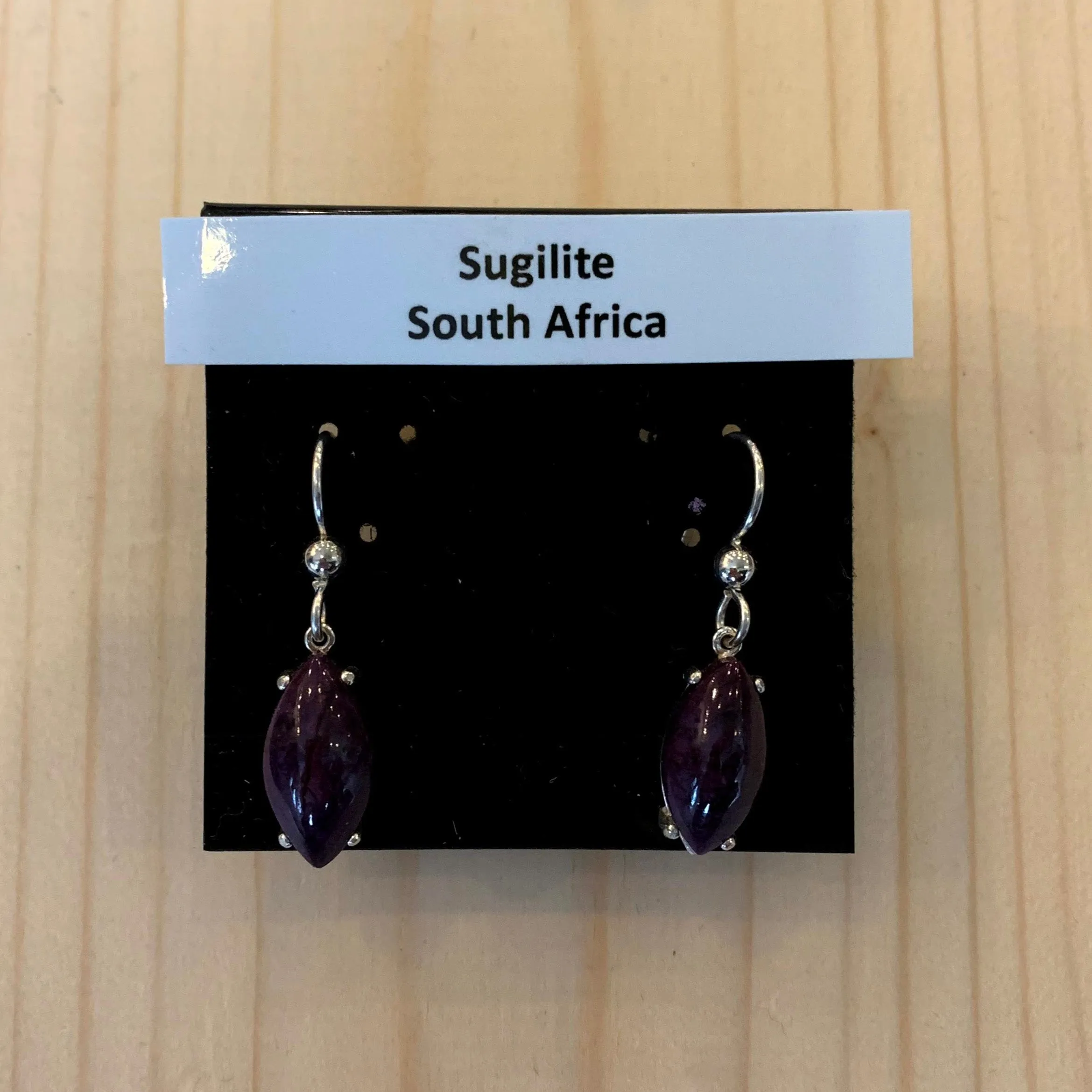 Crystal Creek Gems: Gem Sugilite Earrings