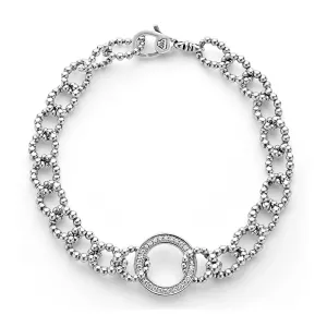 Diamond Circle Link Bracelet