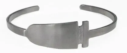 Dragon Boat Paddle Handle to Blade Stainless Steel Cuff Bracelet