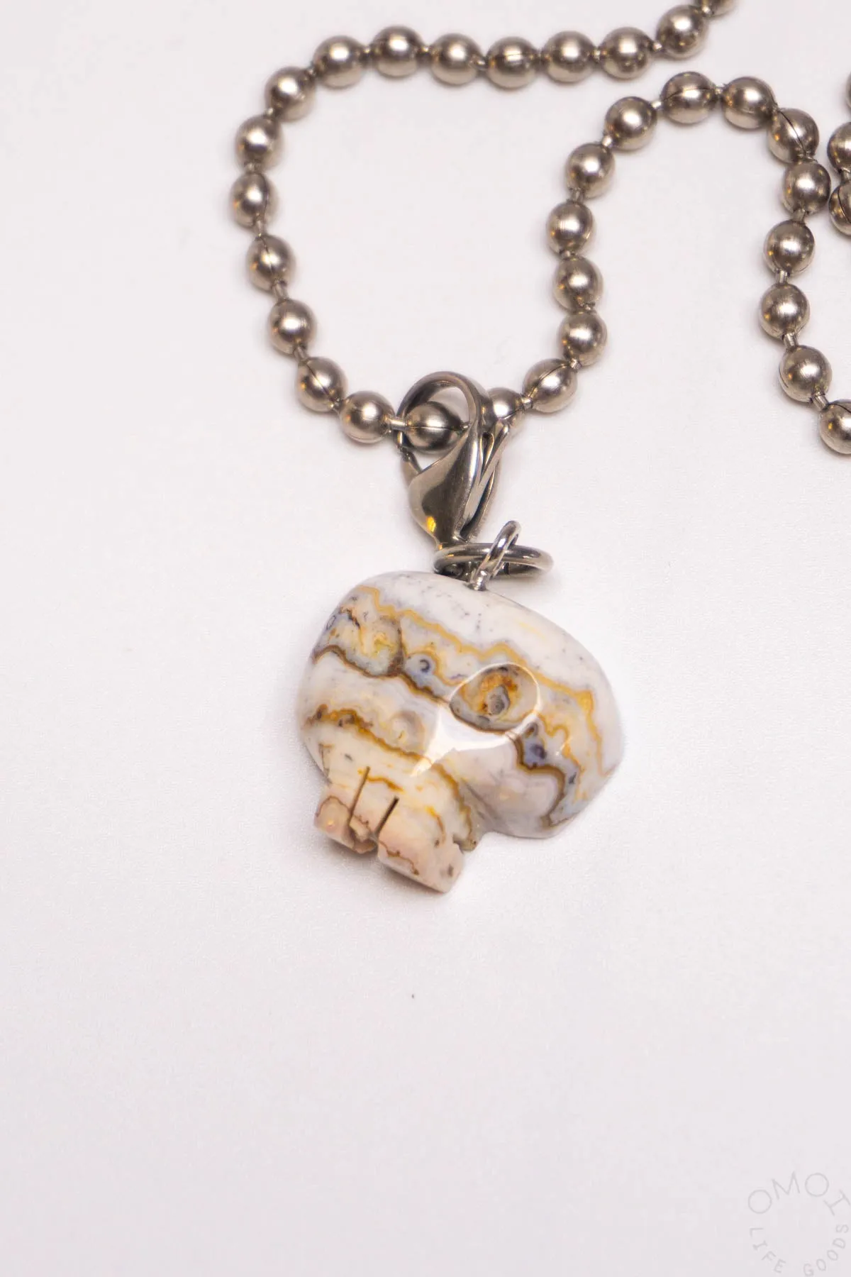 Dragon's Garden Skull Face Necklace