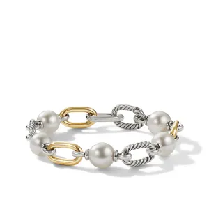 DY Madison Pearl Chain Bracelet with 18K Yellow Gold