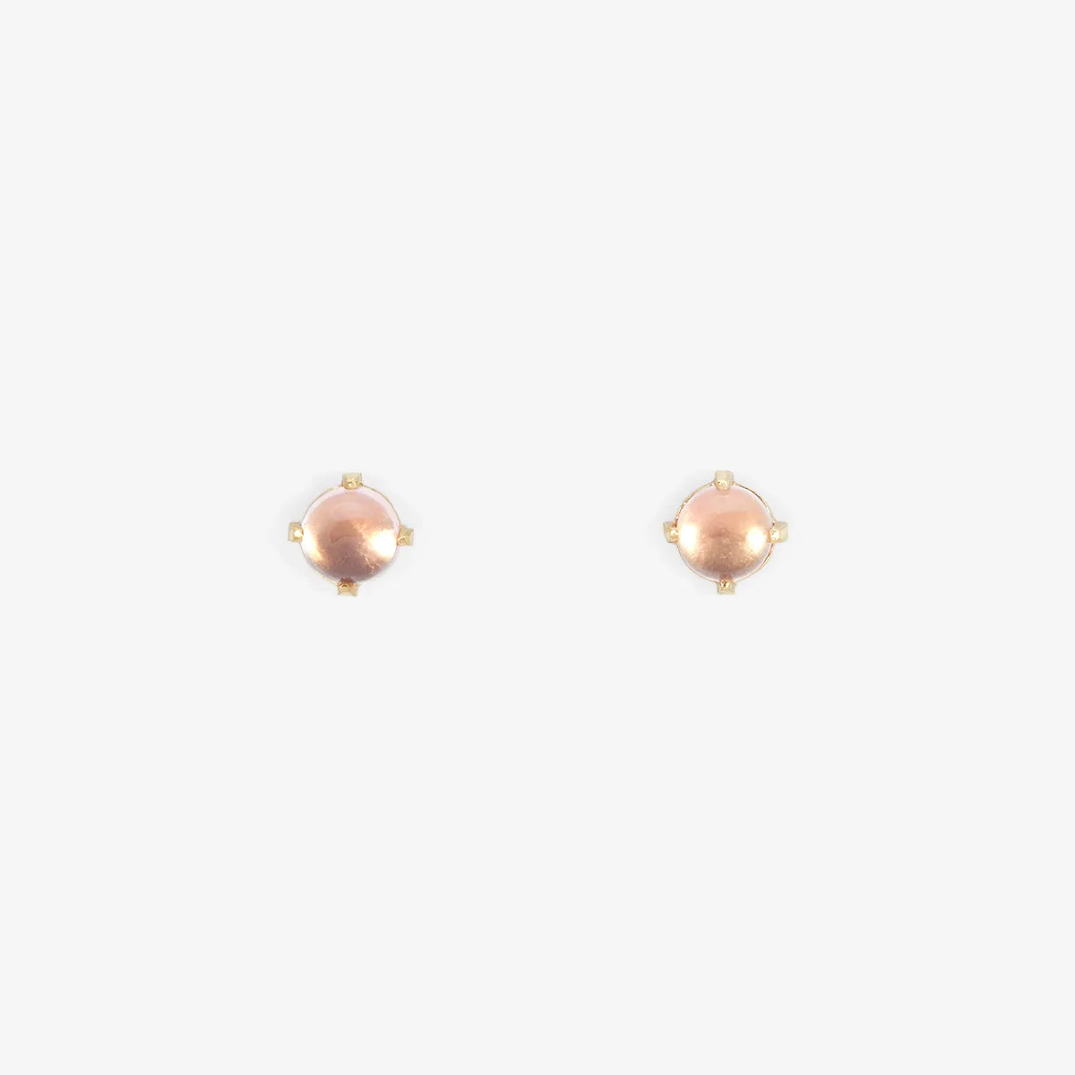 E7904RQ | Rose Quartz Wisp Studs