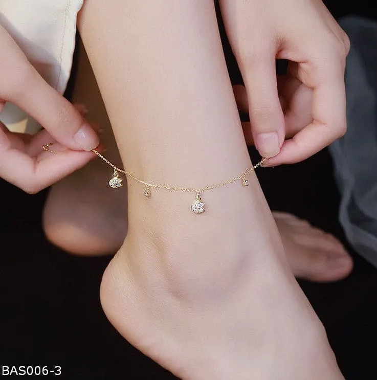 Elegant swan anklet