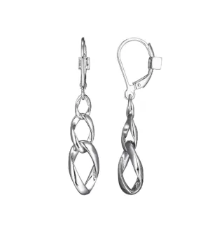 ELLE Sterling Silver "Ovation" Multi-Link Dangle Earrings (SI5088)