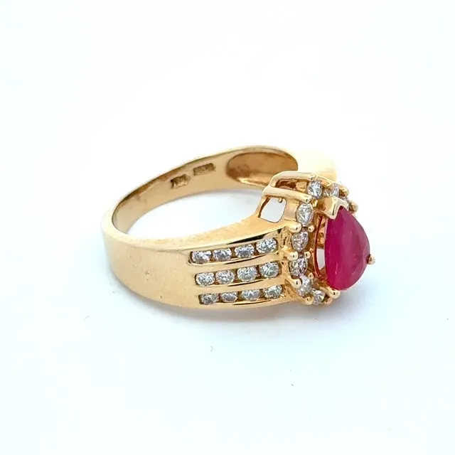 Estate Ruby & Diamond Ring