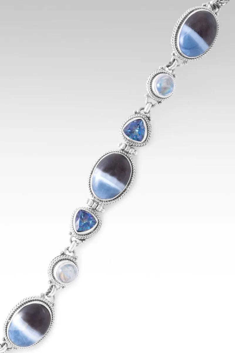 Ethereal Aura Bracelet™ in Banded Blue Opal