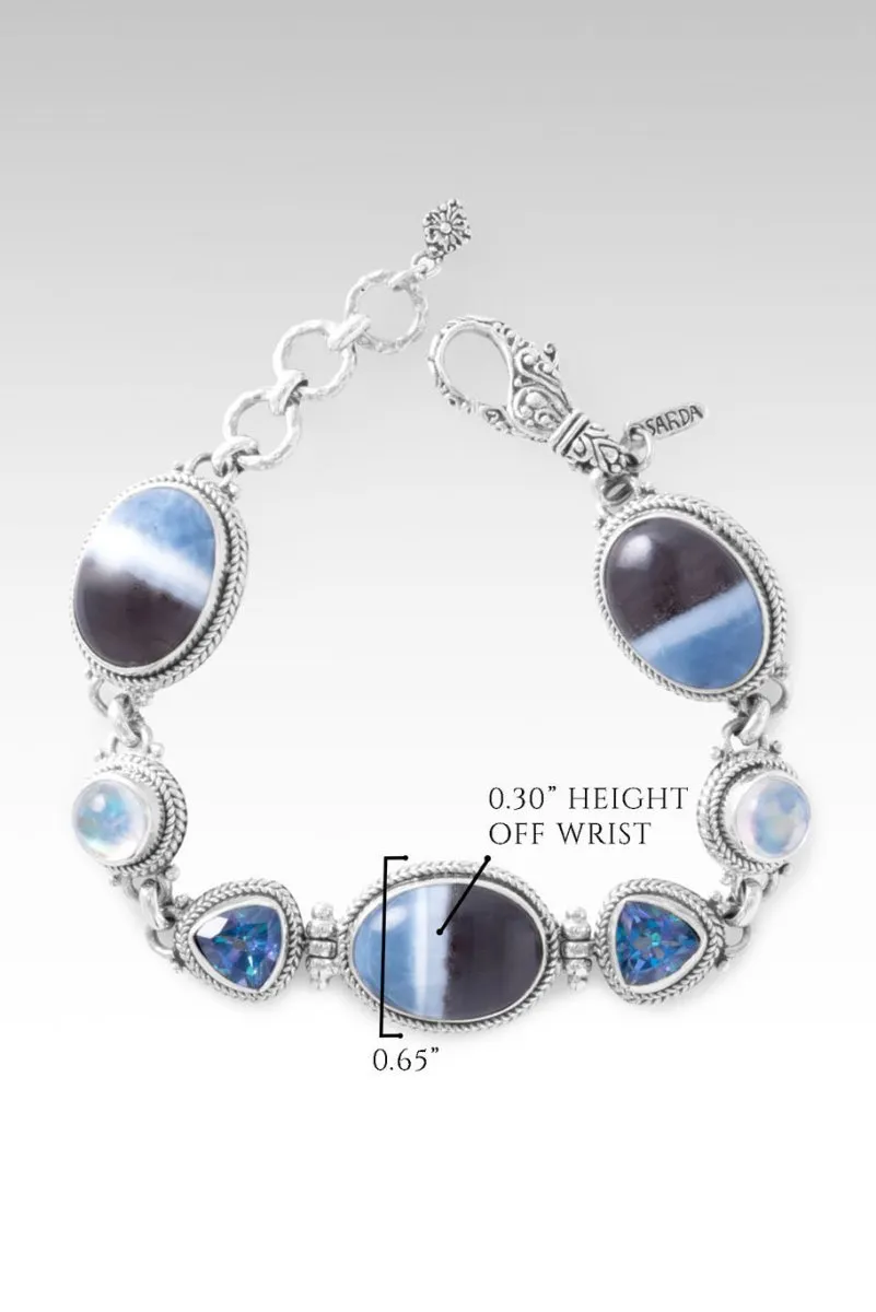 Ethereal Aura Bracelet™ in Banded Blue Opal