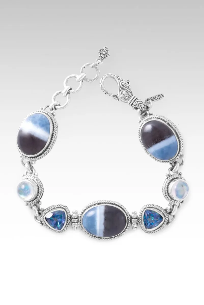 Ethereal Aura Bracelet™ in Banded Blue Opal