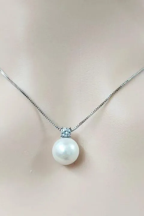 Freshwater Pearl 925 Sterling Silver Necklace