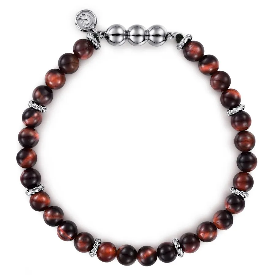 Gabriel & Co. Silver Bead Gemstone Bracelet TBM4533SVJTE