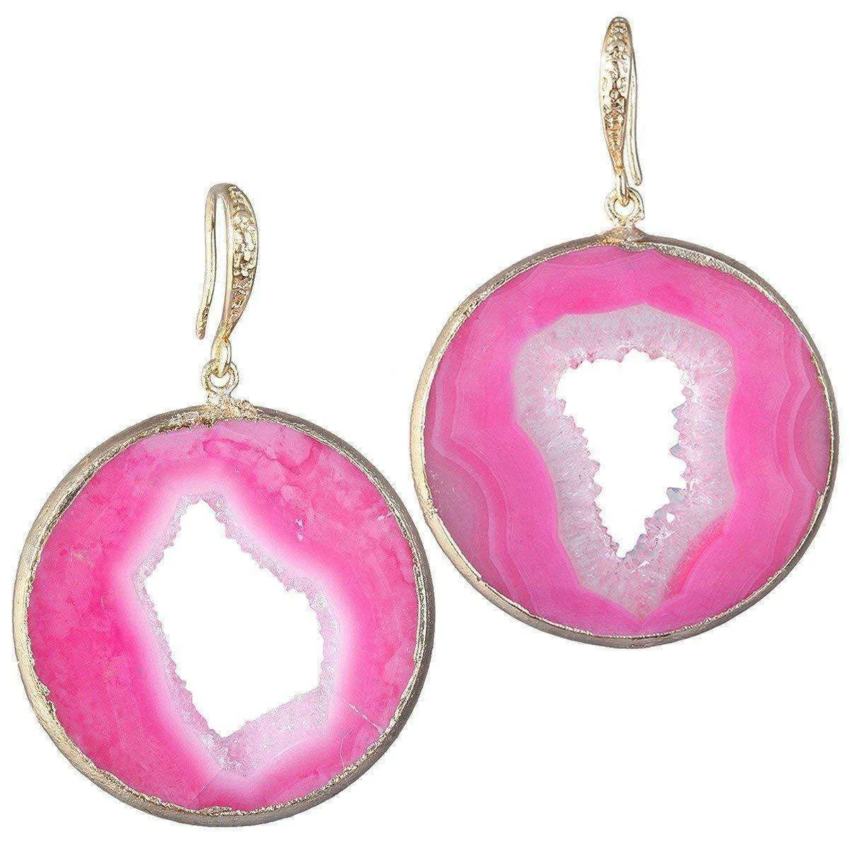 Geode Druzy Dangle Earrings