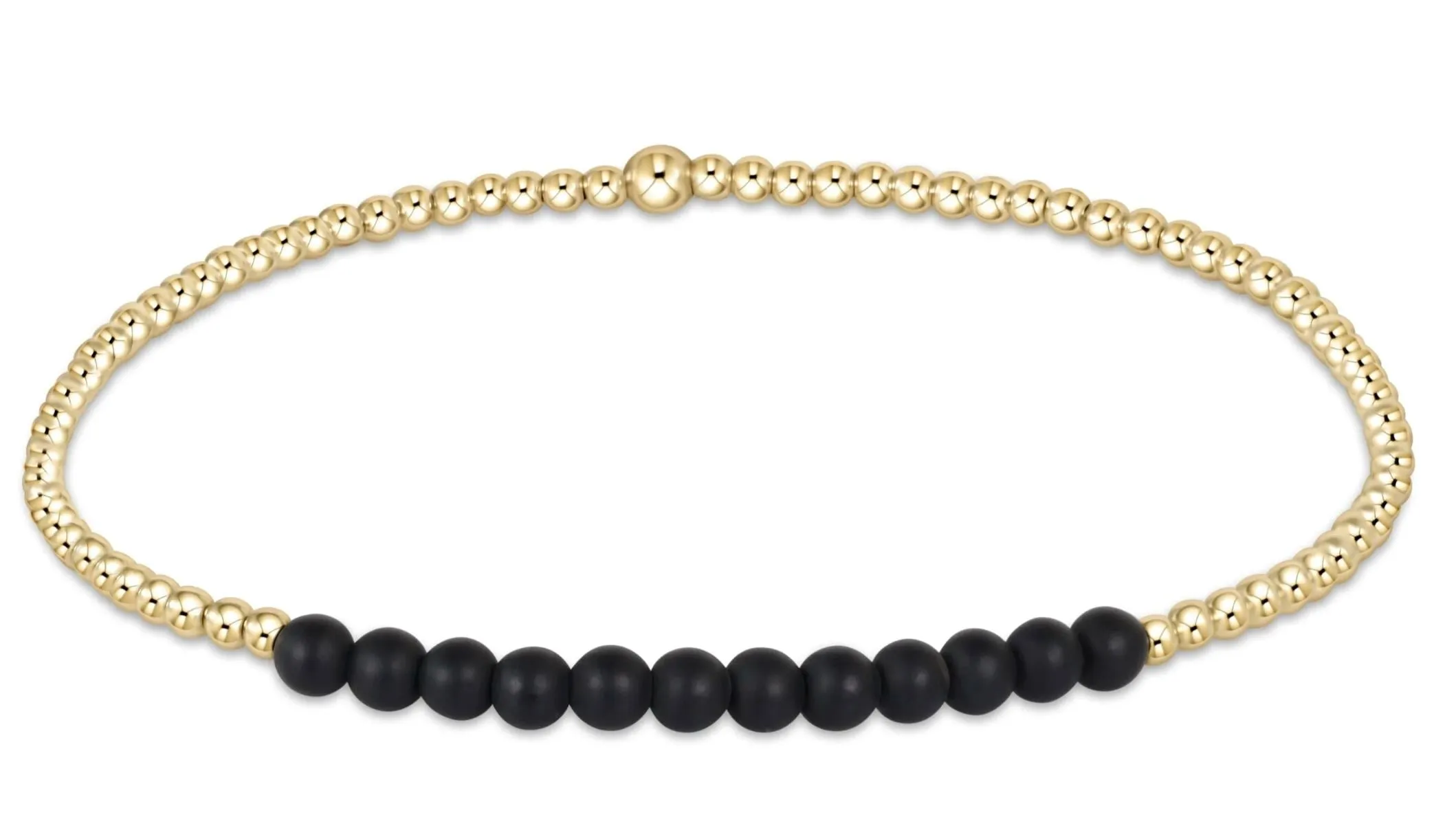 Gold Bliss 2mm Gemstone Bead Bracelets