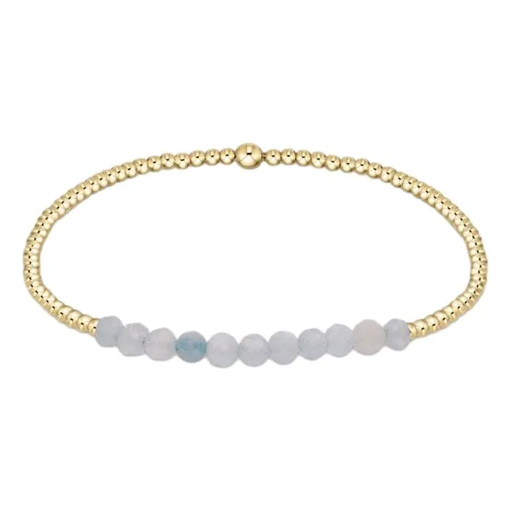 Gold Bliss 2mm Gemstone Bead Bracelets