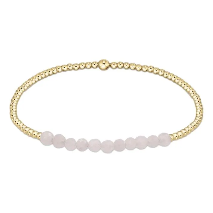 Gold Bliss 2mm Gemstone Bead Bracelets