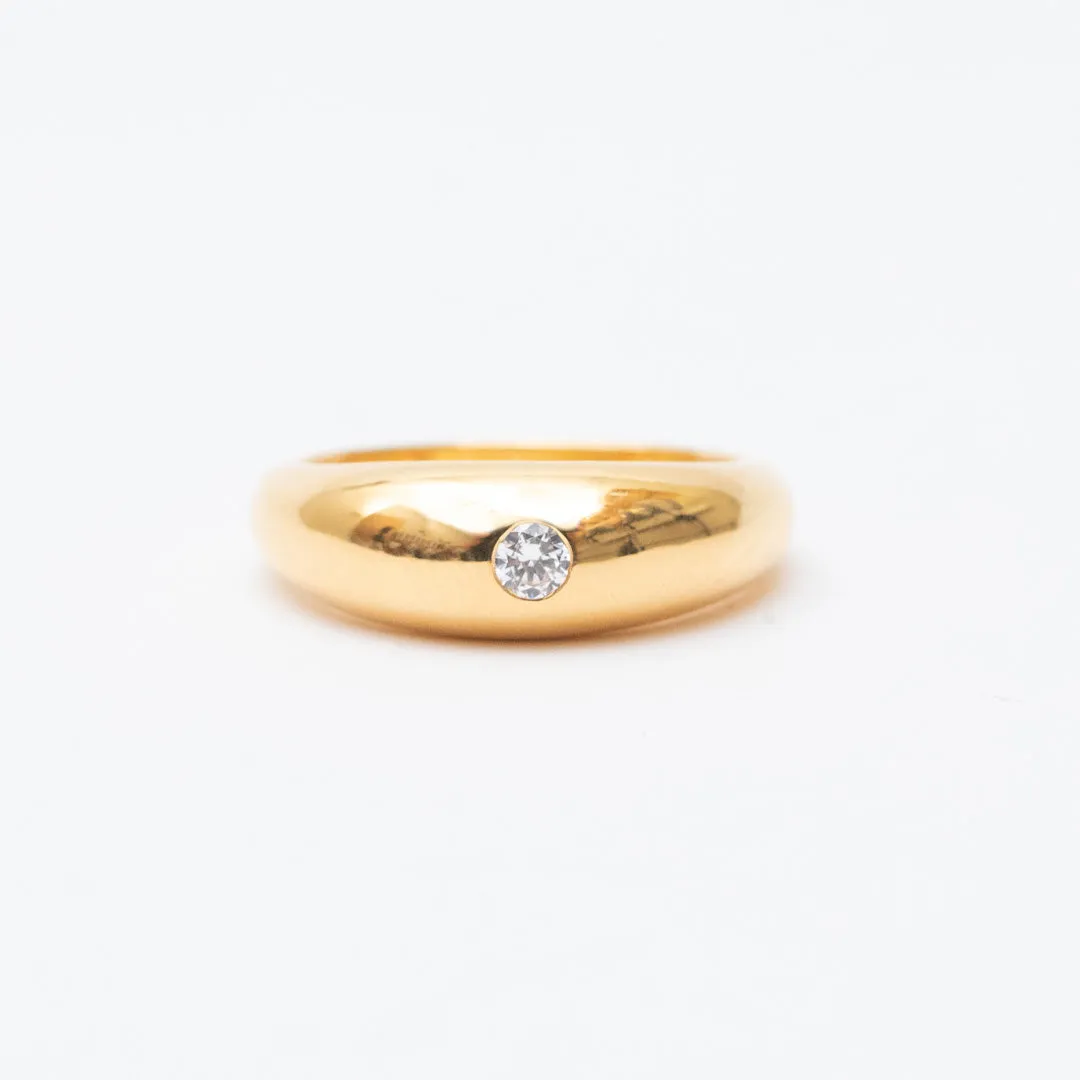 Gold Vermeil Dome Ring