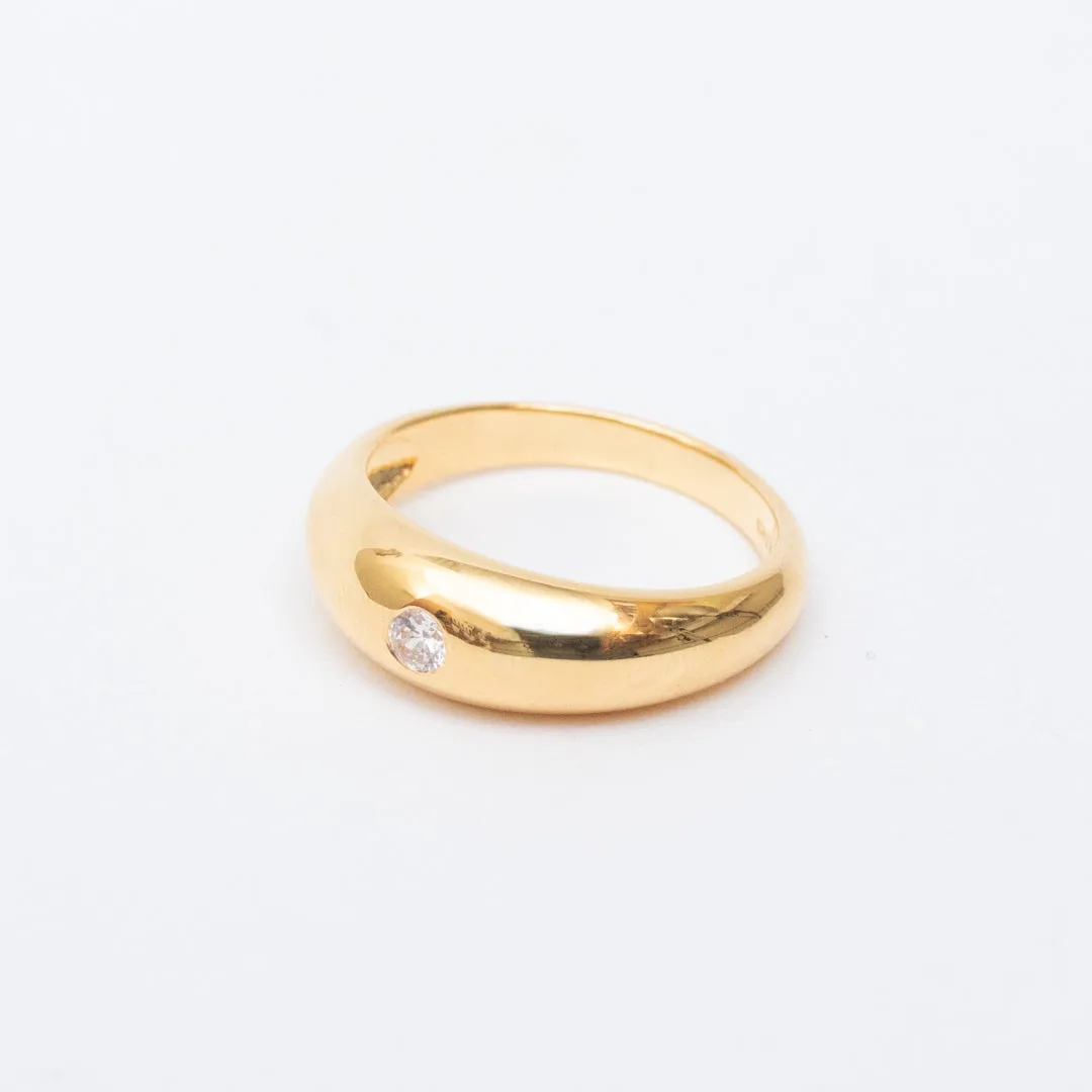 Gold Vermeil Dome Ring