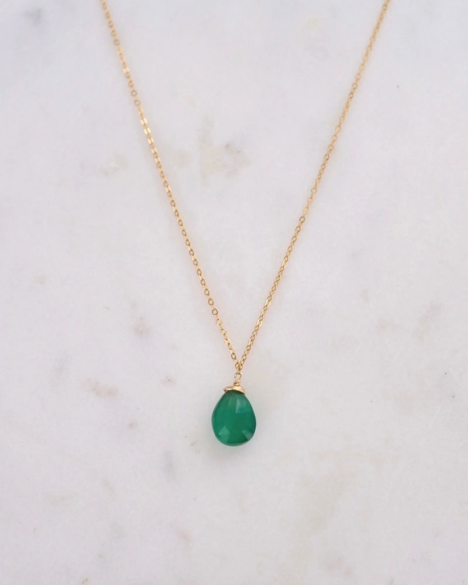 Green onyx necklace