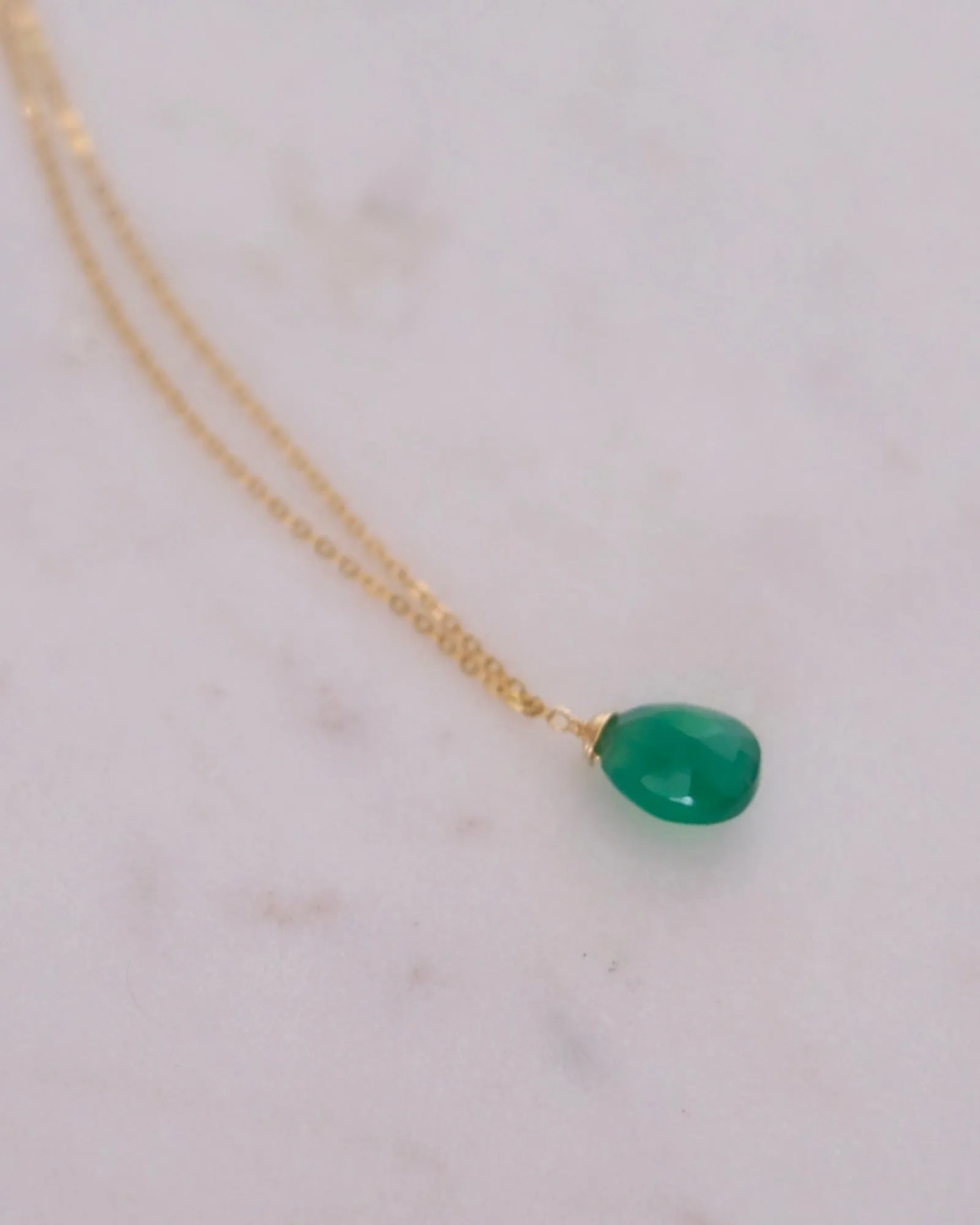 Green onyx necklace