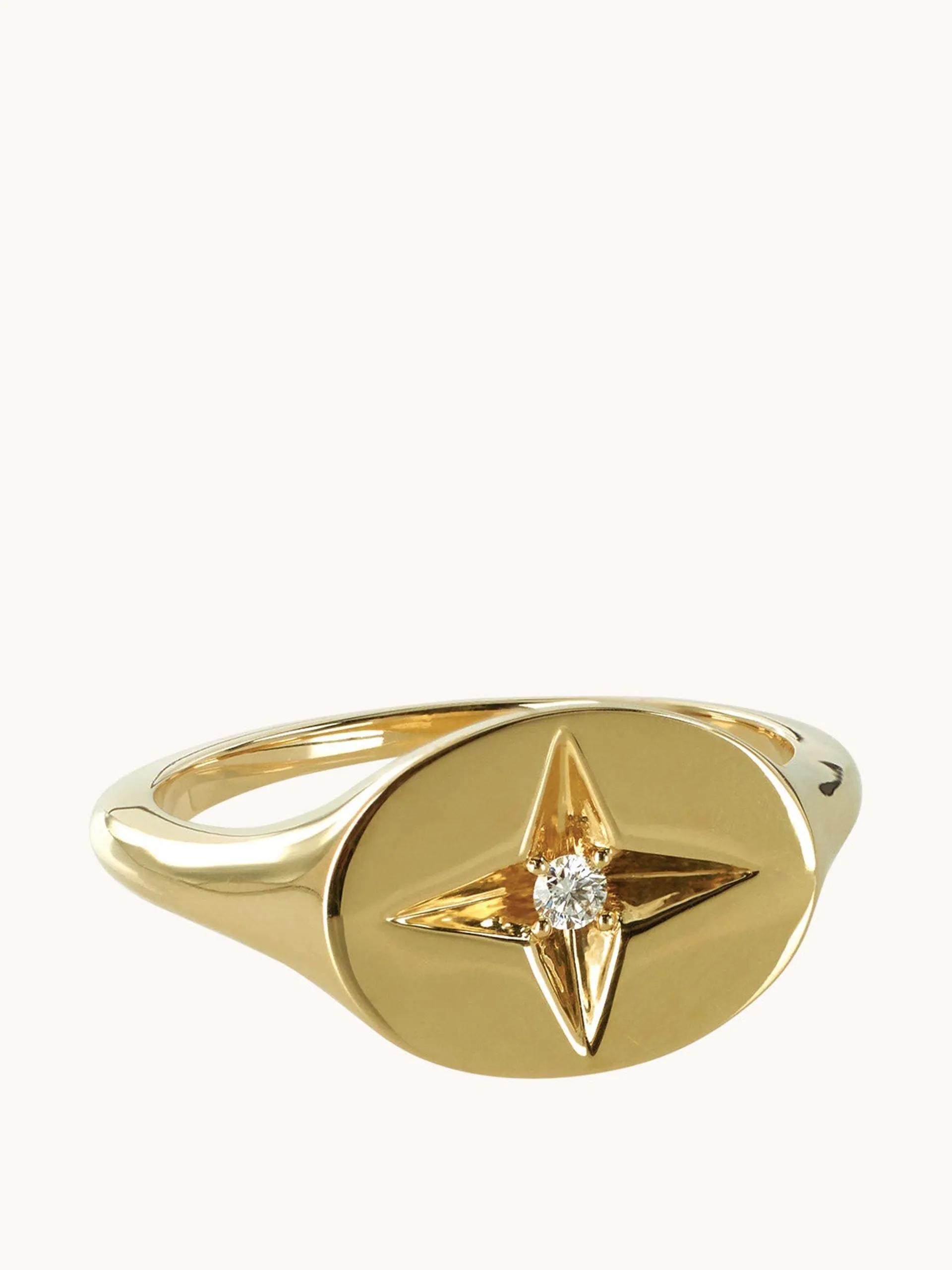 Guiding star pinky ring