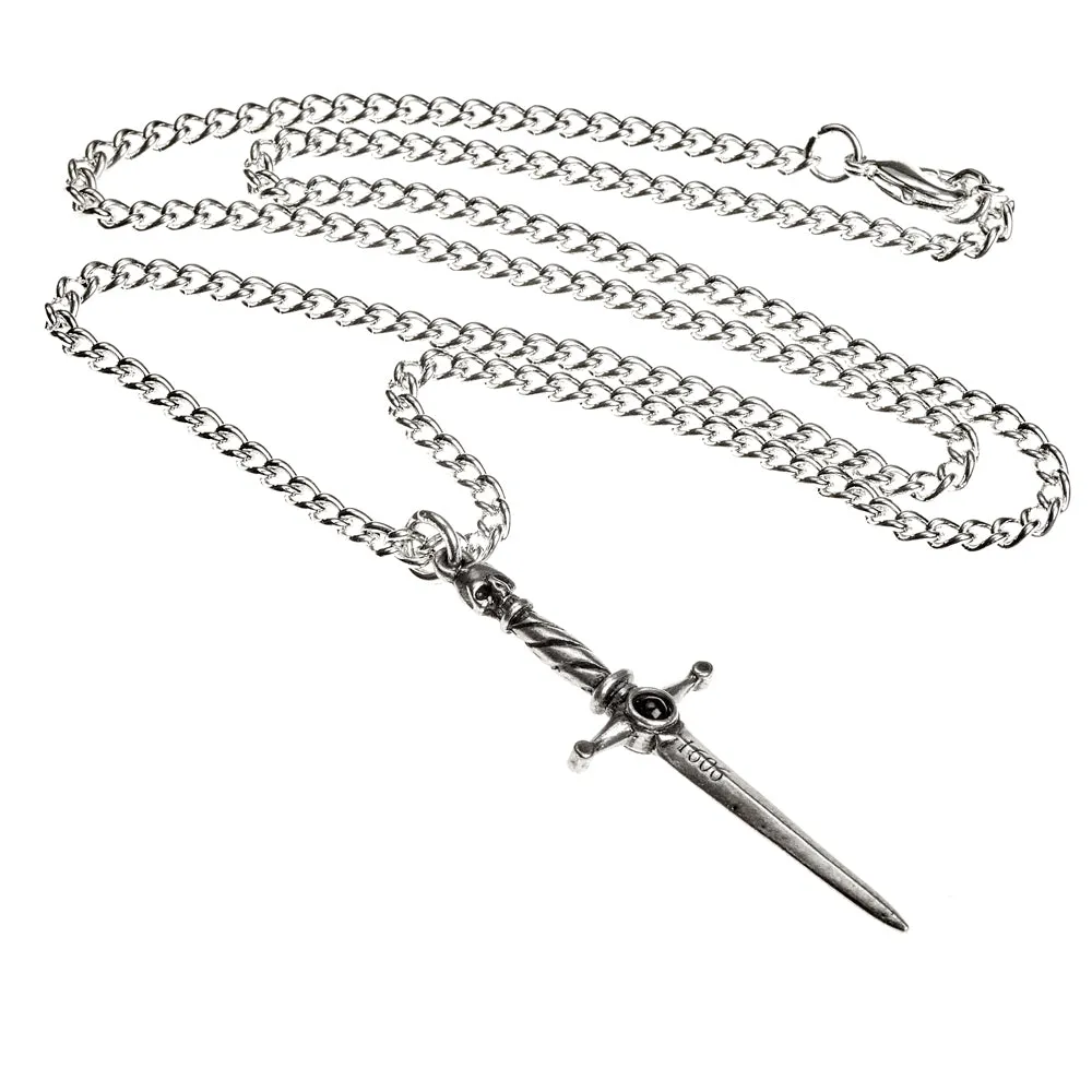 Hand Of Macbeth Dagger Pendant Alchemy Gothic Sword Necklace