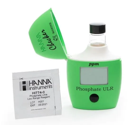 Hanna Marine Phosphate Ultra Low Range Colorimeter Checker - HI774