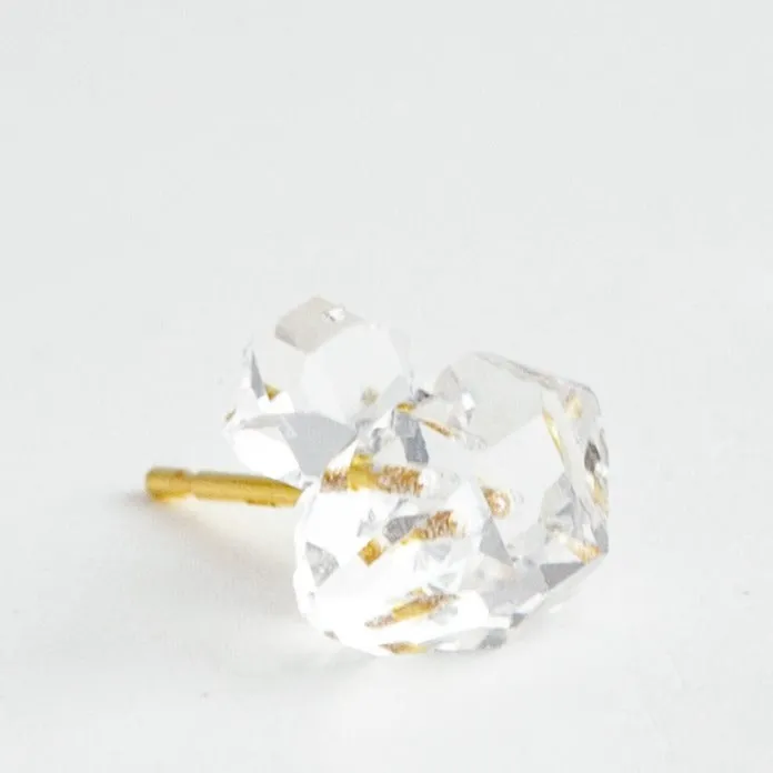 Herkimer quartz small stud