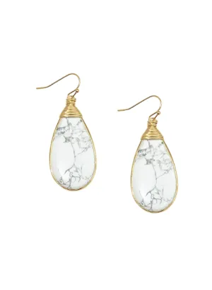 Jennie Howlite Earrings