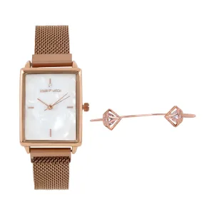 Joker & Witch Donite Rosegold Watch Bracelet Stack