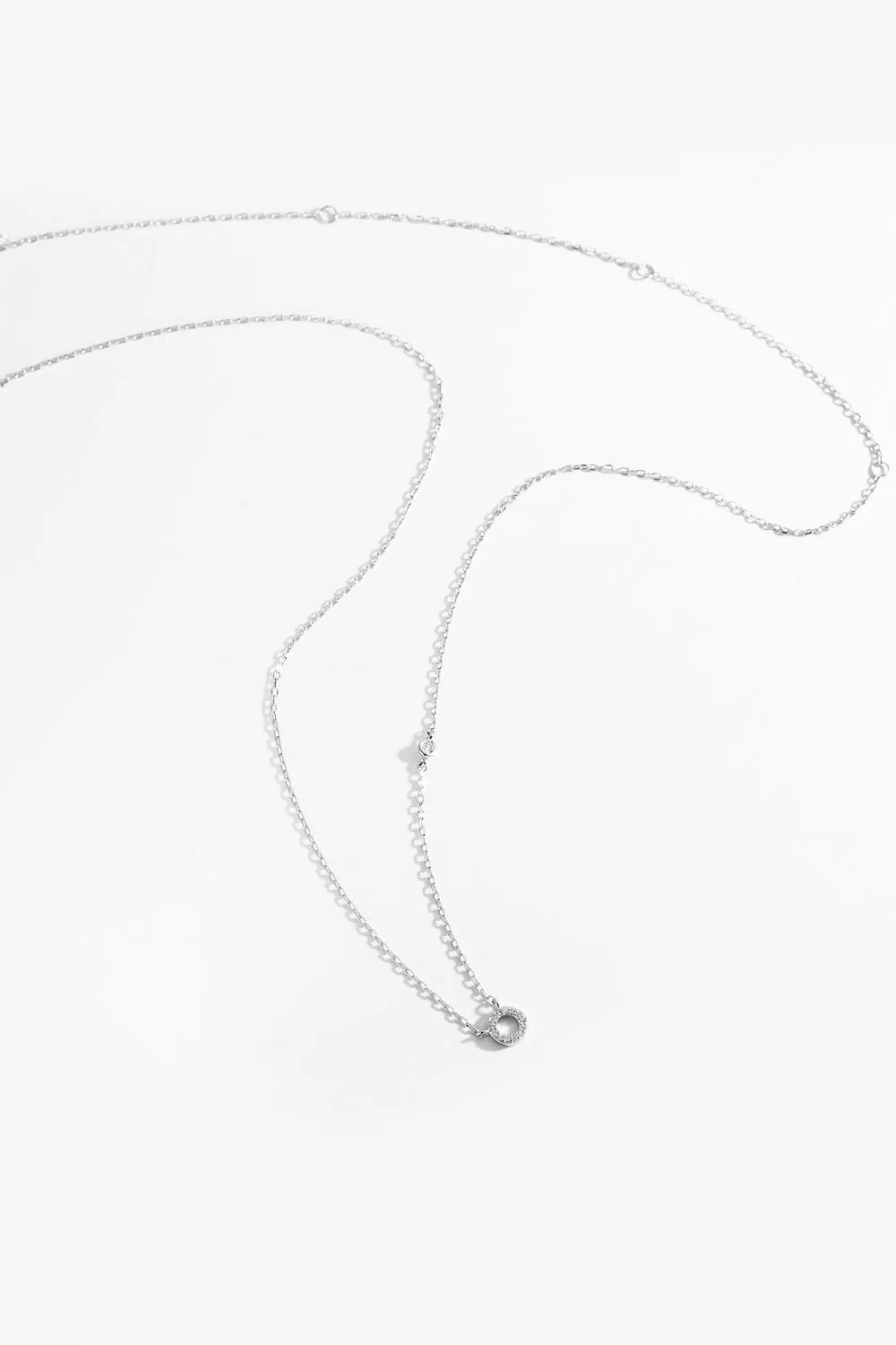 L To P Zircon 925 Sterling Silver Necklace